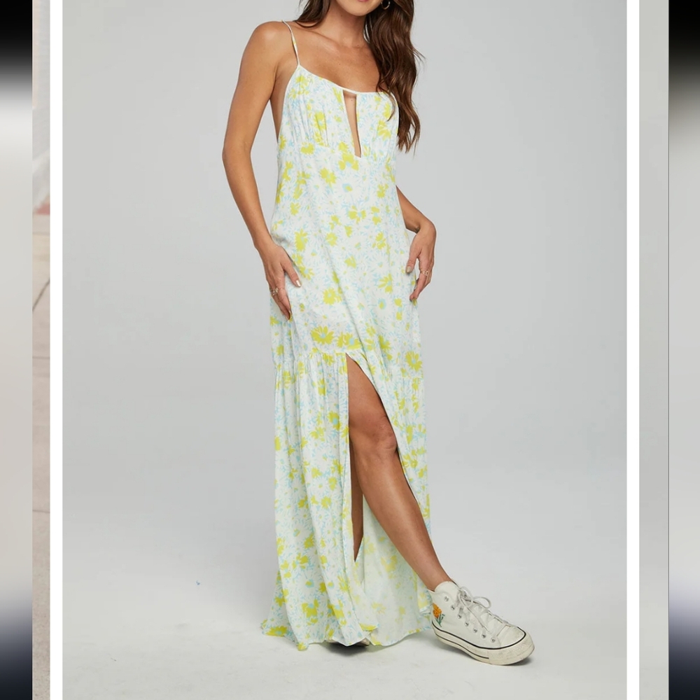 Chaser Women's Size Large Floral Serine Maxi Dress New with Tags